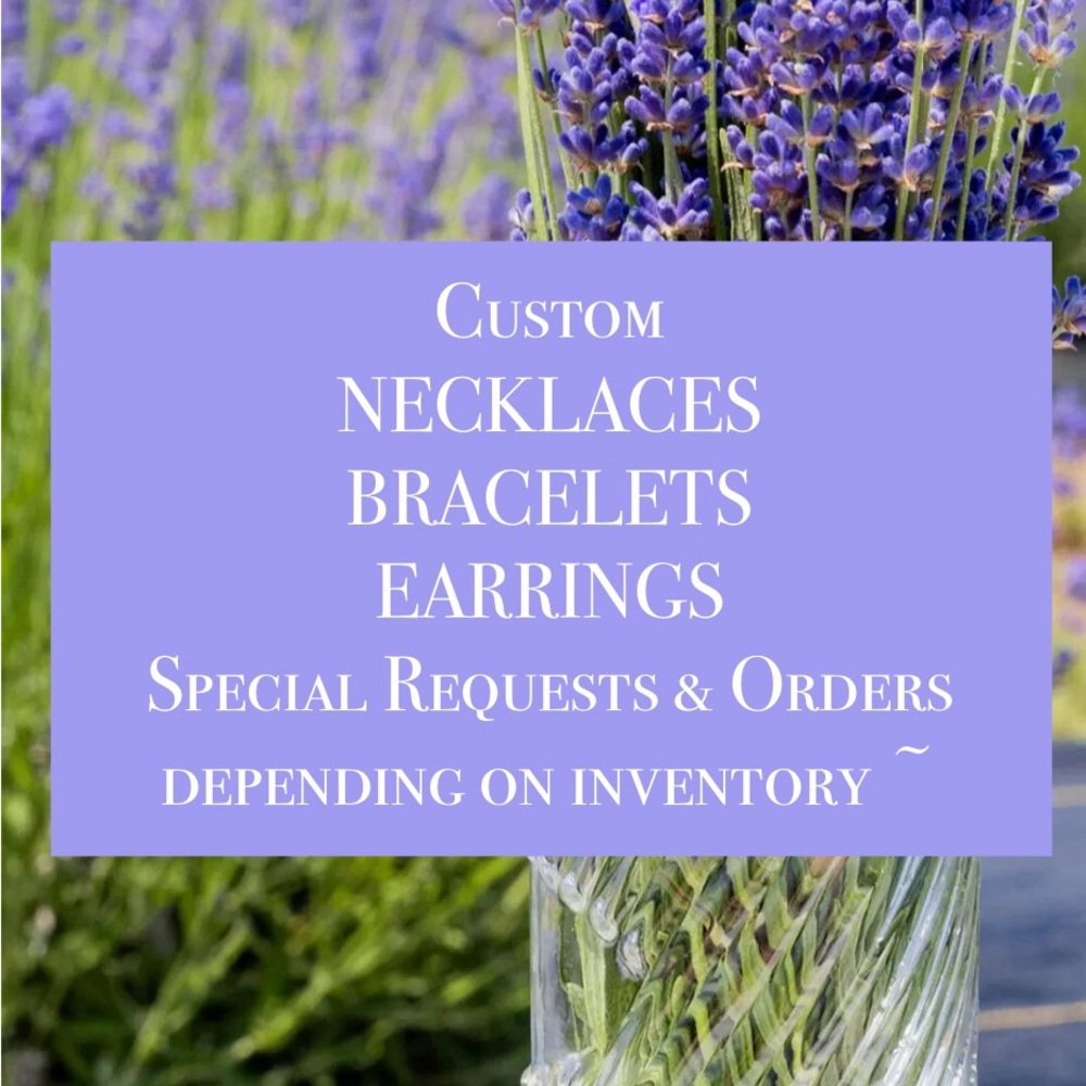 💜🤍💜 Custom Jewelry Collection